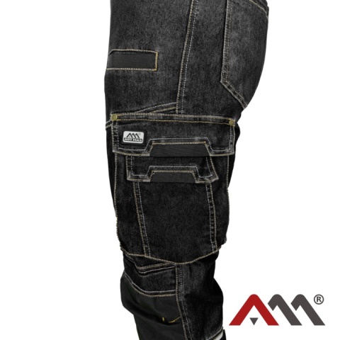 Spodnie ogrodniczki jeans stretch